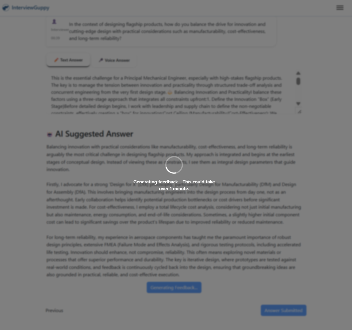 Get detailed AI analysis on your answers instantly.